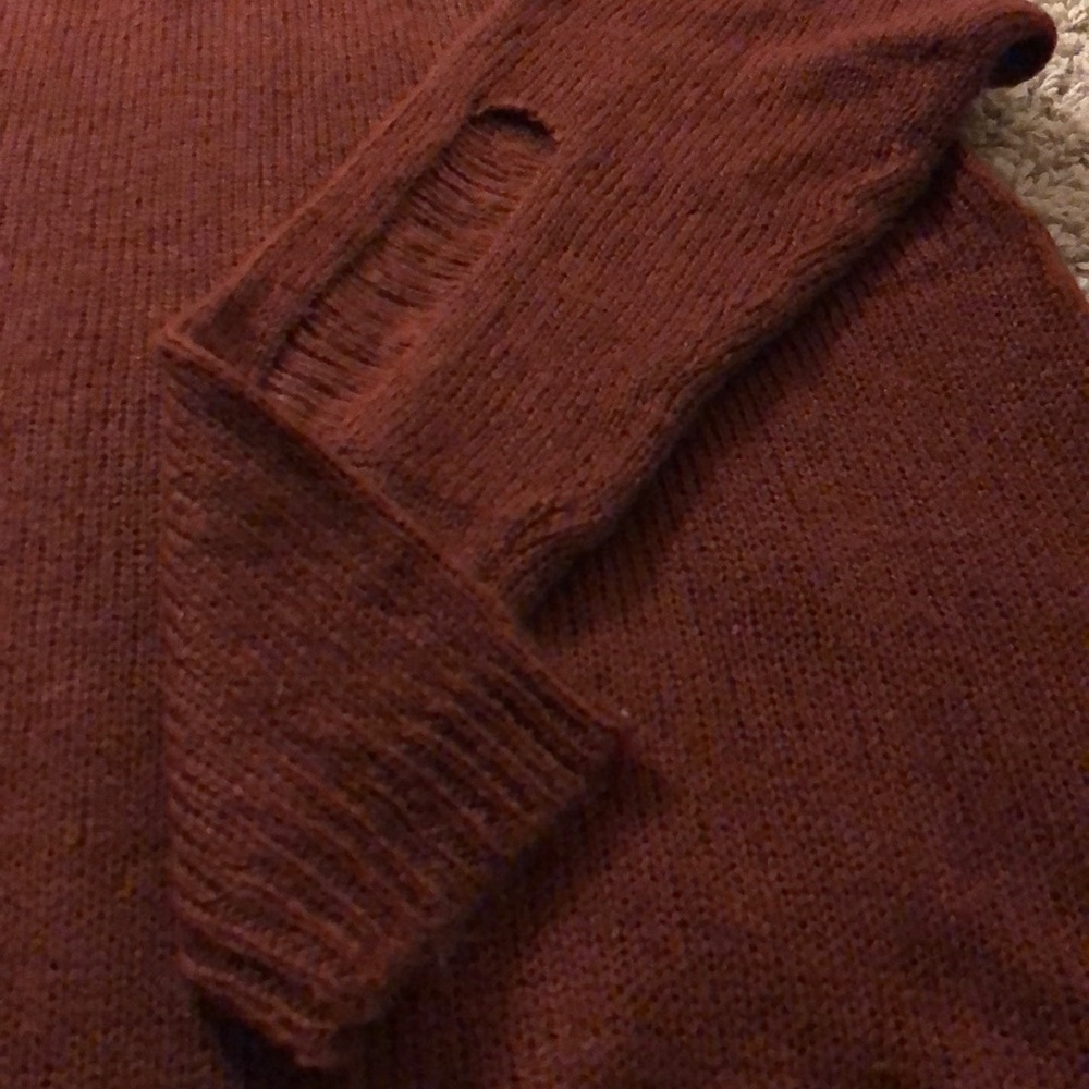Distressed Plus Size Sweater - Picture 2 of 5